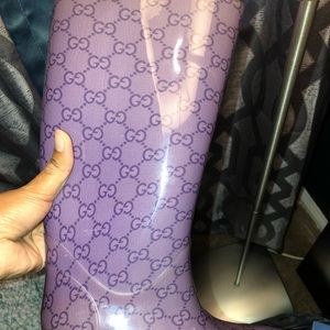 AUTHENTIC GUCCI RAIN BOOTS - PURPLE - SIZE 35